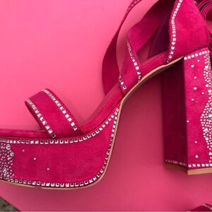 Elegant Pink Platform Heels